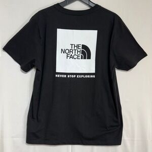 The North Face Women's XL Black Box NSE Tee T-Shirt Short Sleeve Logo Back
